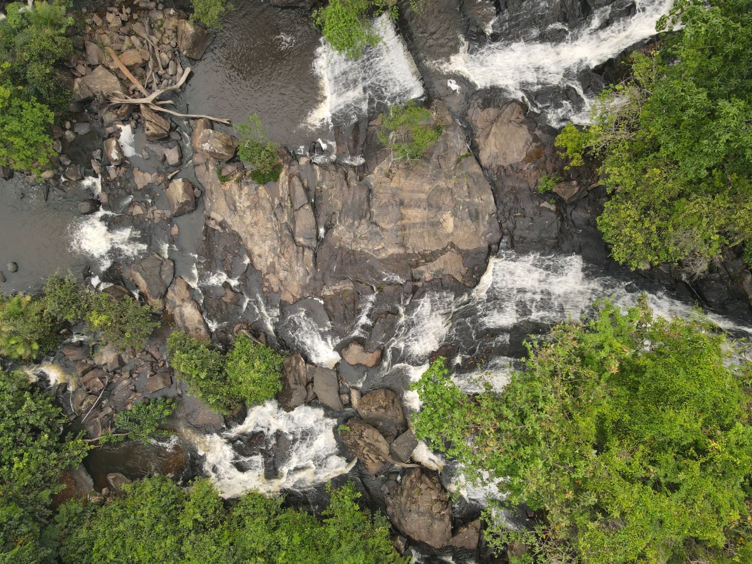 Waterfall Rapids Overhead