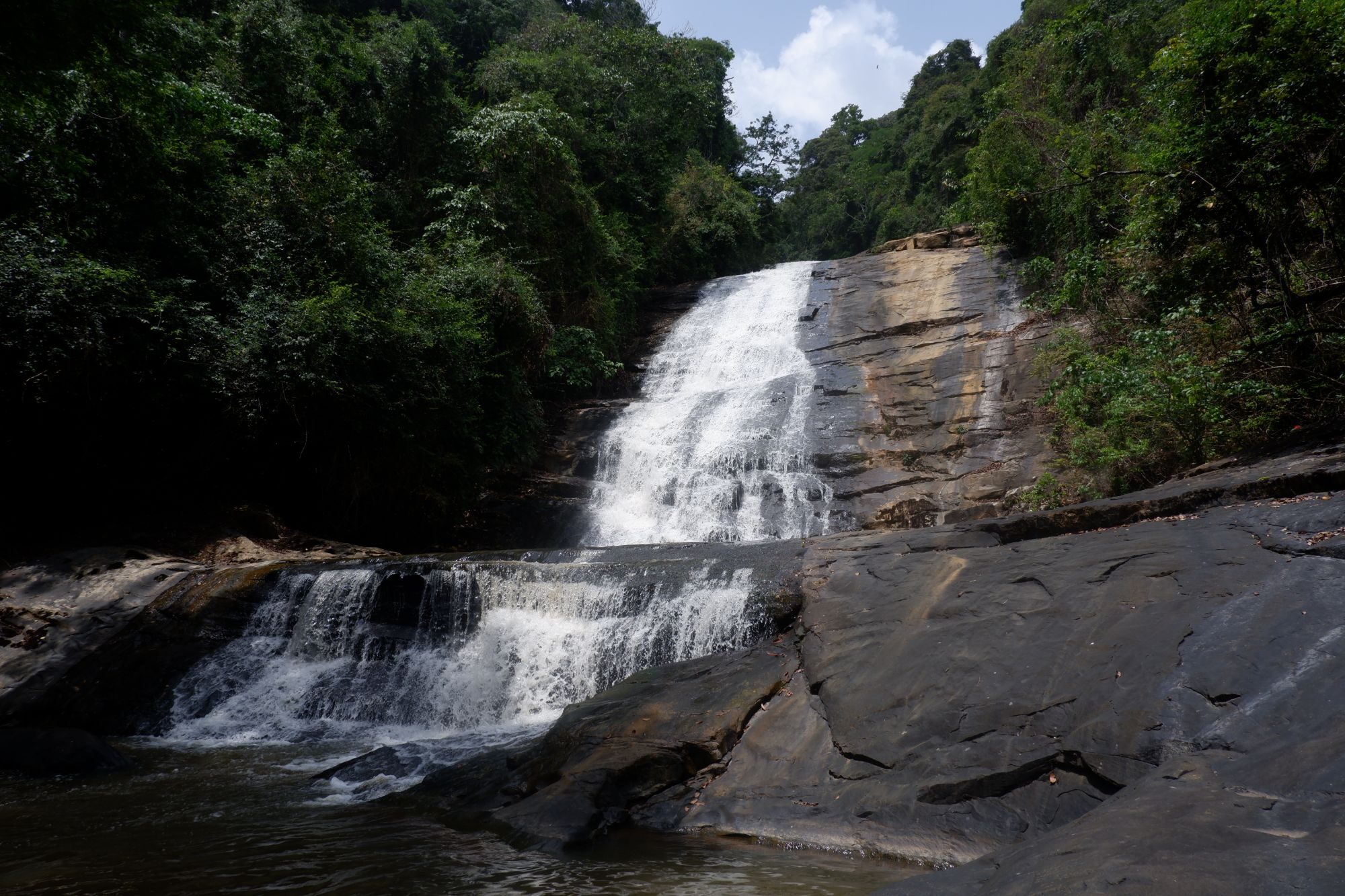 Tiered Waterfall in Jungle
