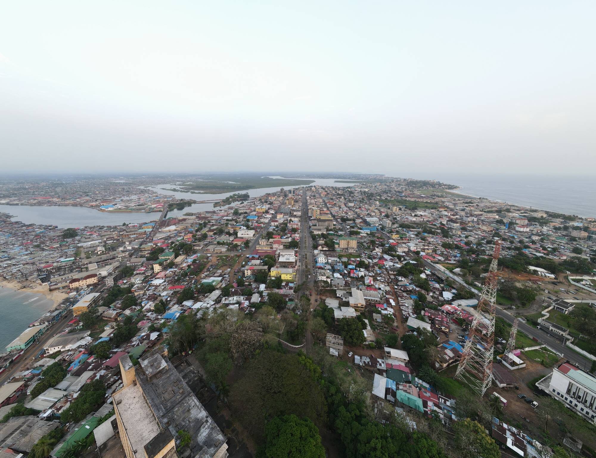 Monrovia Aerial View