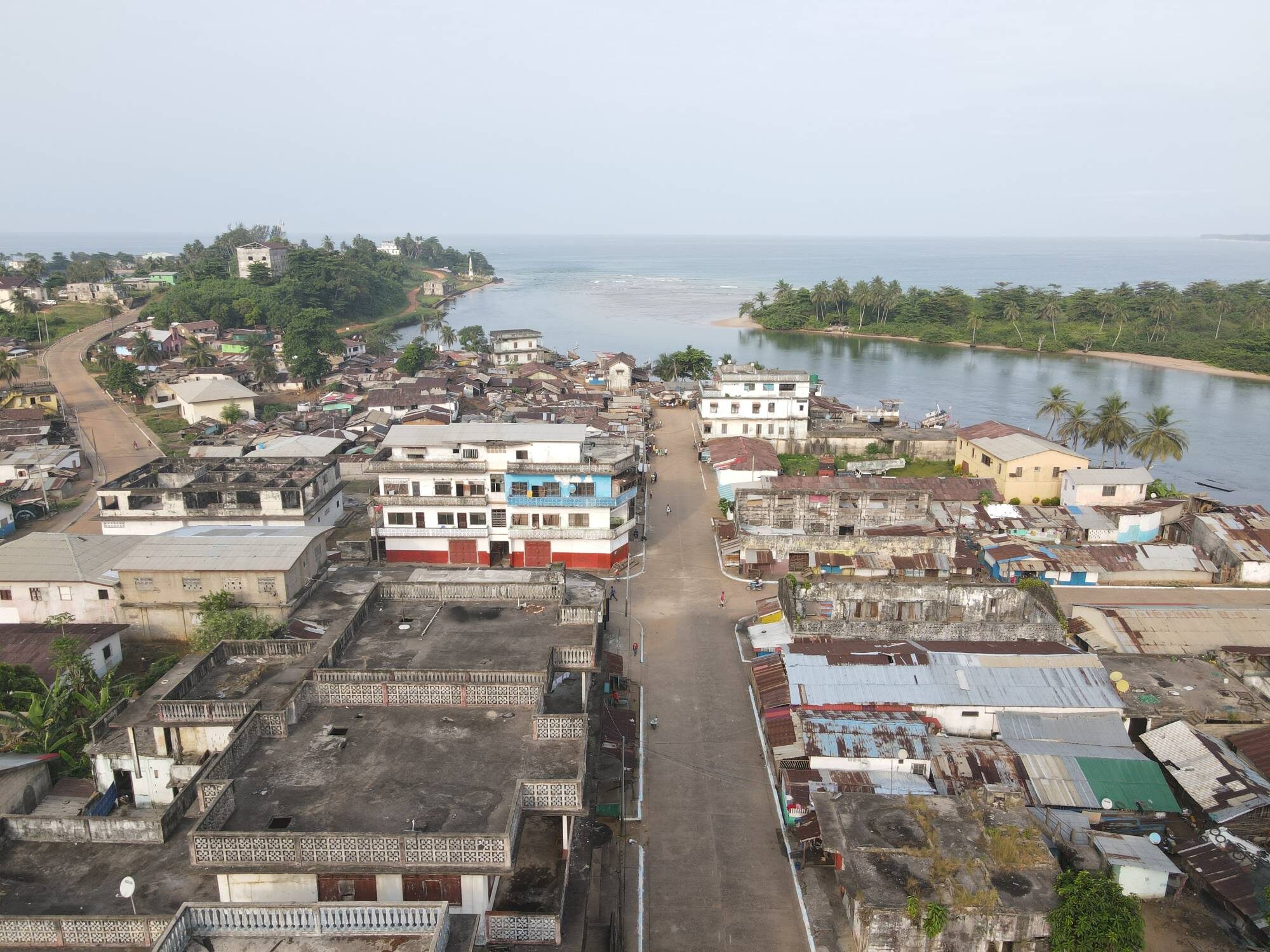 Coastal Town Aerial