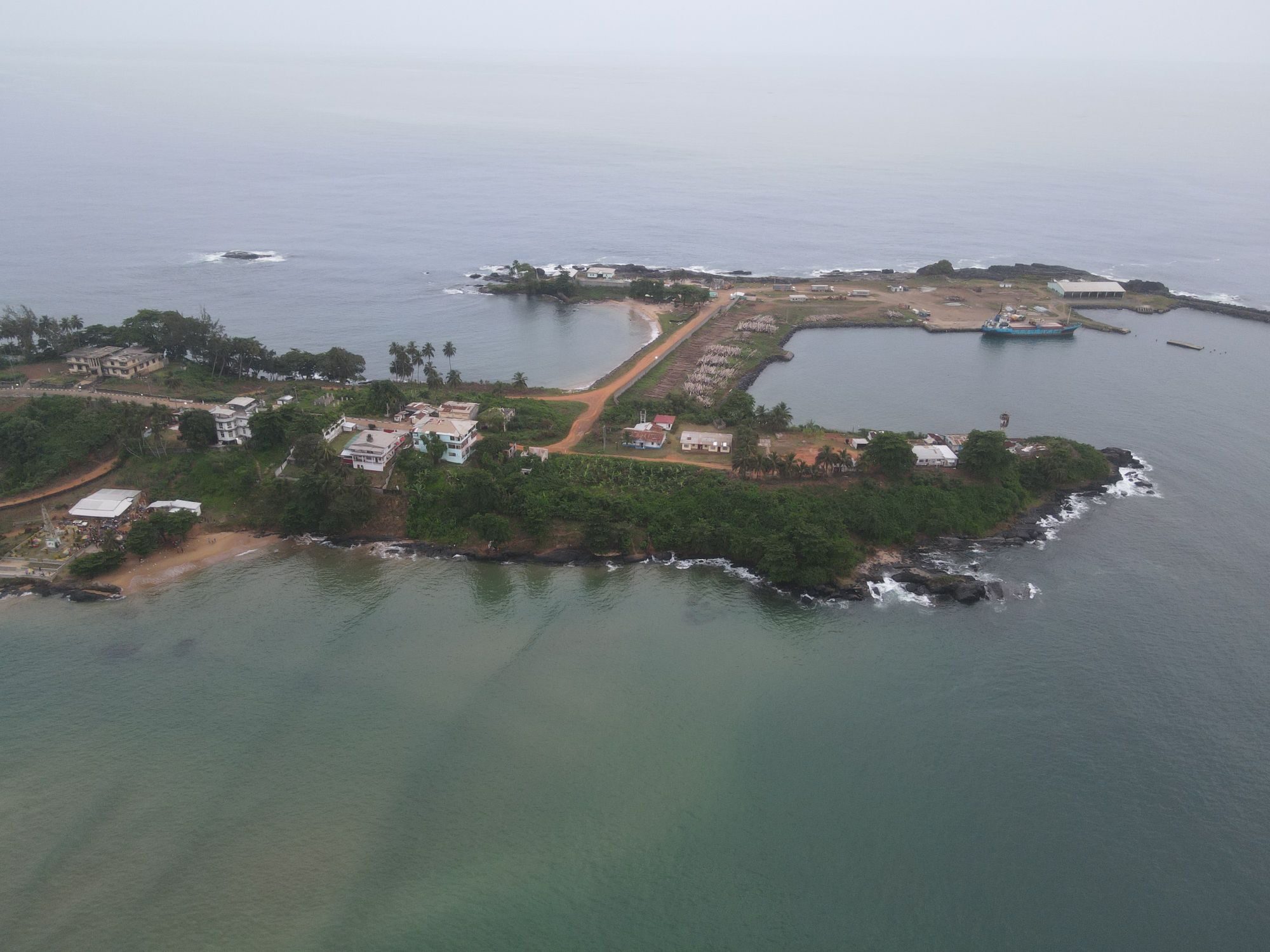Coastal Harbor Island Aerial