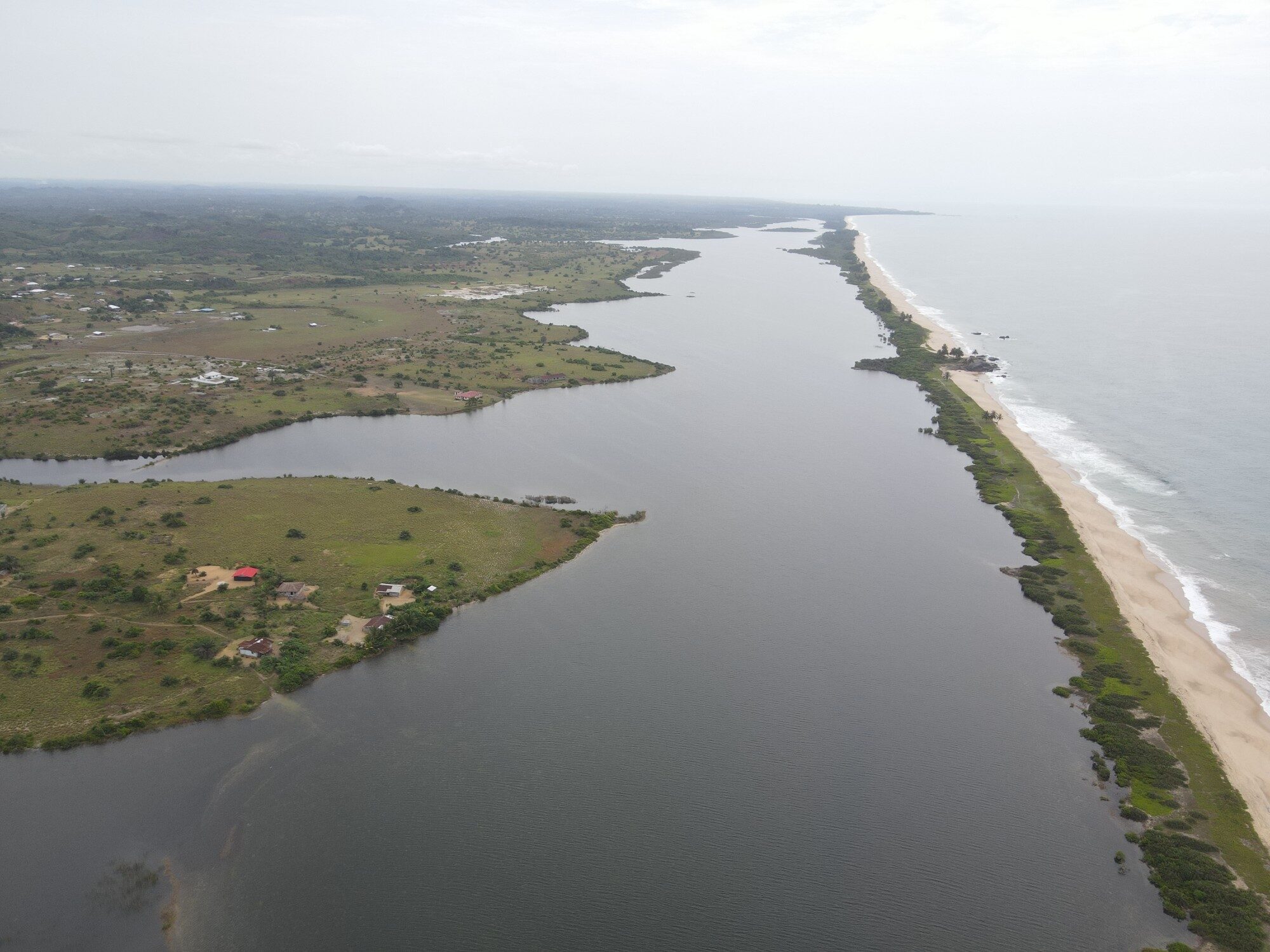 Wide Lagoon and Atlantic Beach Aerial